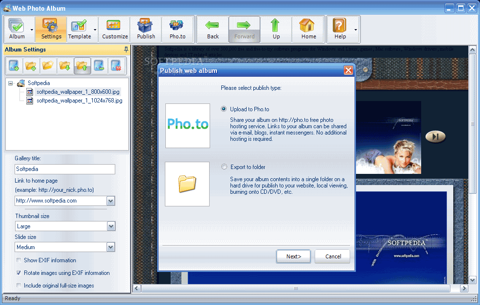 Web Album Creator